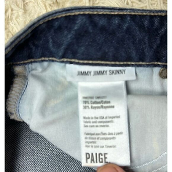 Women’s Paige Stretch Jimmy Jimmy Skinny Acid Wash Jeans Size 27 - Picture 5 of 8